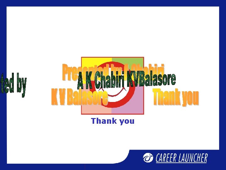 Thank you Thank you