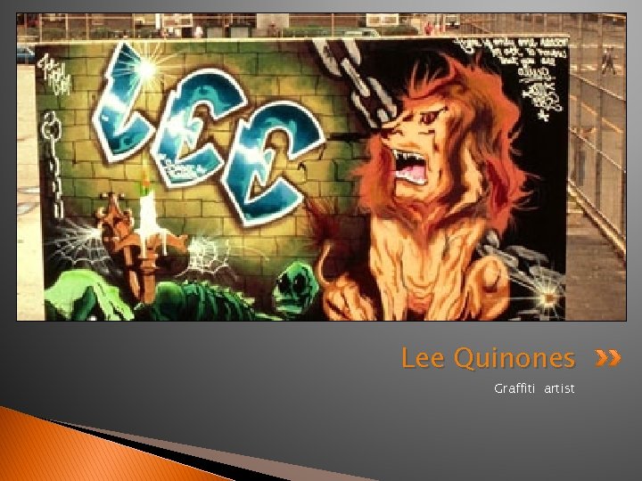 Lee Quinones Graffiti artist 