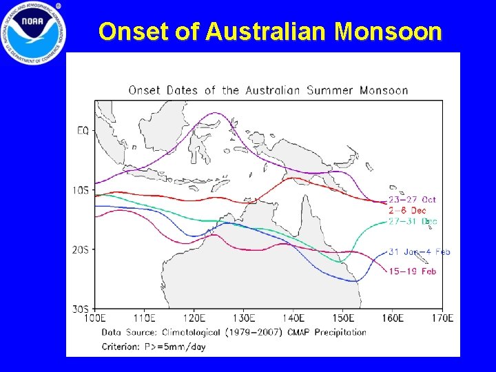 Onset of Australian Monsoon 12 