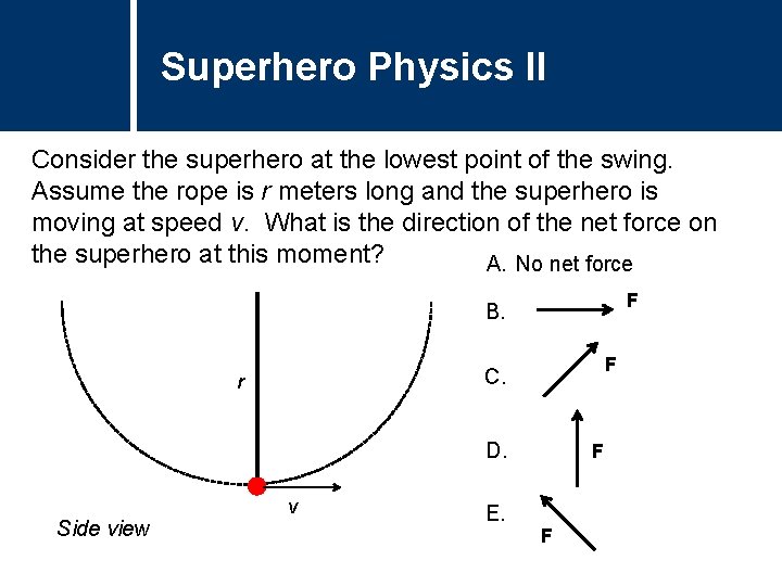 Superhero Physics II Question Title Consider the superhero at the lowest point of the Superhero Physics II Question Title Consider the superhero at the lowest point of the