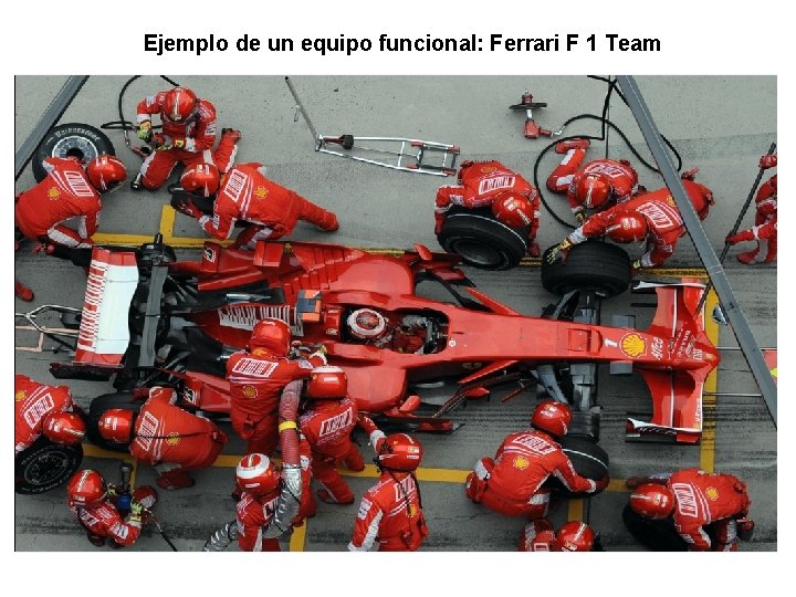 Ejemplo de un equipo funcional: Ferrari F 1 Team 