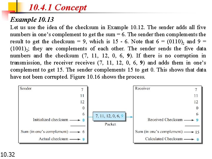 10. 4. 1 Concept Example 10. 13 Let us use the idea of the