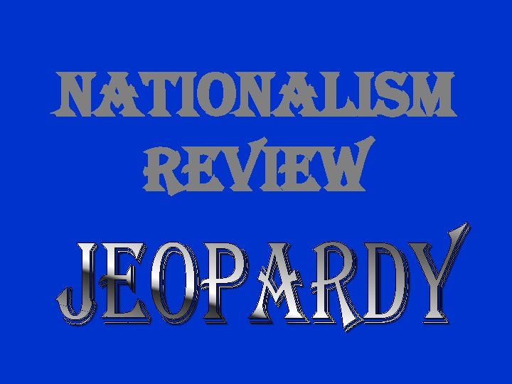 nationalism Review 