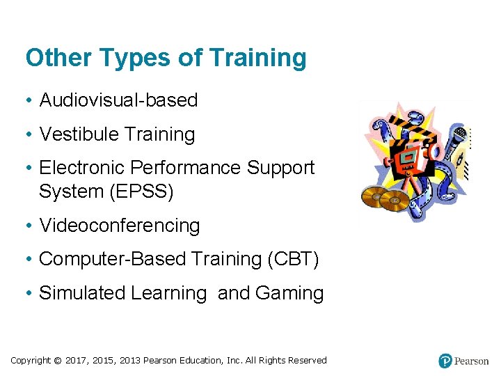 Other Types of Training • Audiovisual-based • Vestibule Training • Electronic Performance Support System