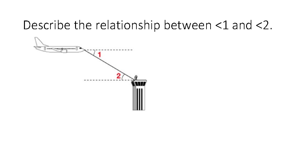 Describe the relationship between <1 and <2. 