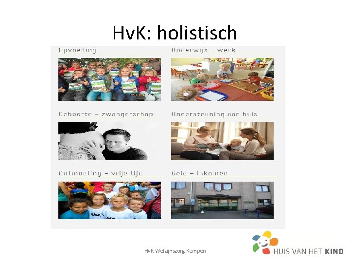 Hv. K: holistisch Hv. K Welzijnszorg Kempen 19 Hv. K: holistisch Hv. K Welzijnszorg Kempen 19