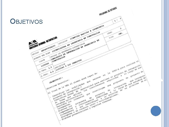 OBJETIVOS 