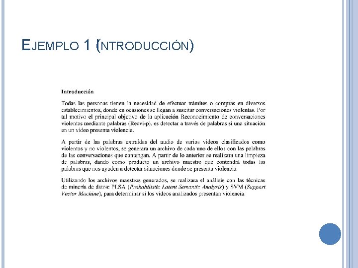 EJEMPLO 1 (INTRODUCCIÓN) EJEMPLO 1 (INTRODUCCIÓN)