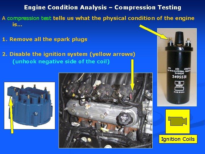 Engine Compression Testing R Bortignon Engine Condition Analysis