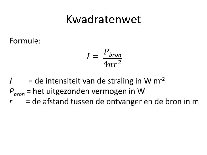 Kwadratenwet • 