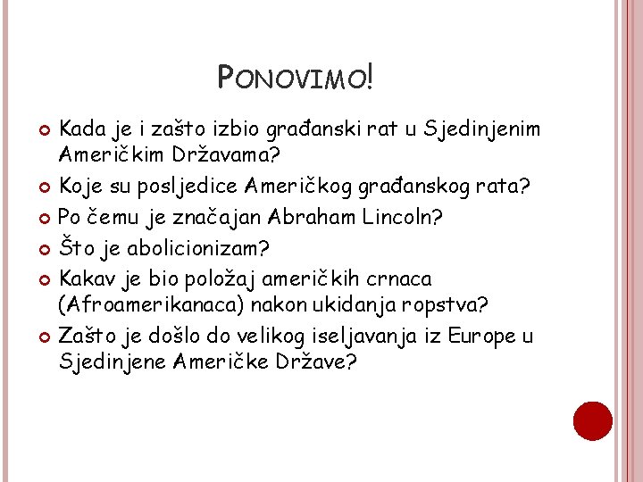 PONOVIMO! Kada je i zašto izbio građanski rat u Sjedinjenim Američkim Državama? Koje su