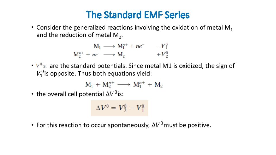 The Standard EMF Series • The Standard EMF Series •