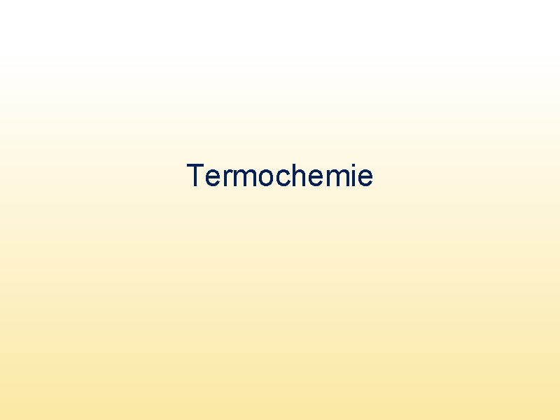 Termochemie 