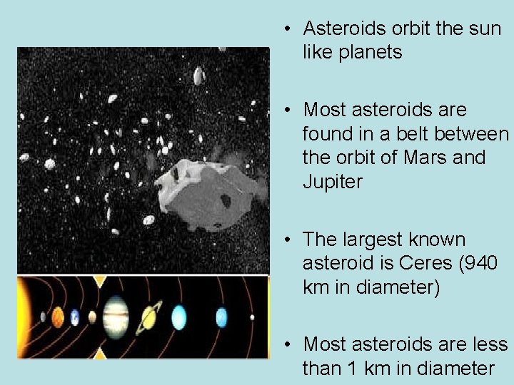 most asteroids are found