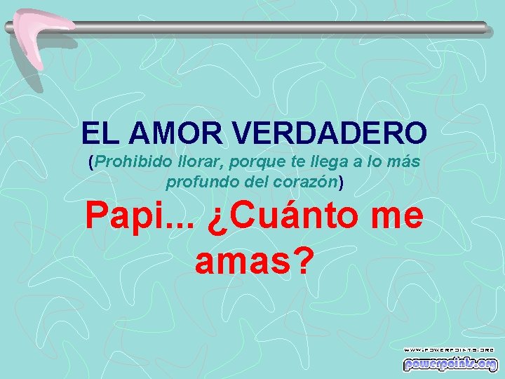 EL AMOR VERDADERO (Prohibido llorar, porque te llega a lo más profundo del corazón)