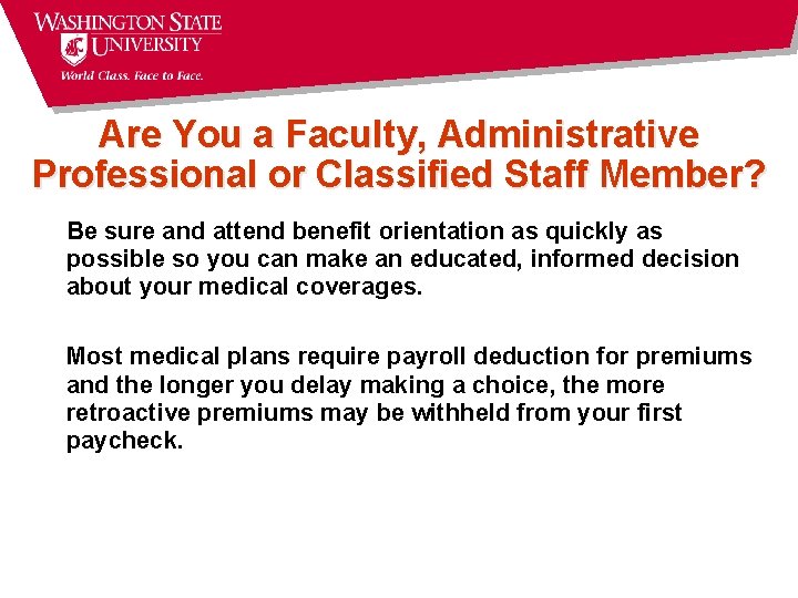 Are You a Faculty, Administrative Professional or Classified Staff Member? Be sure and attend