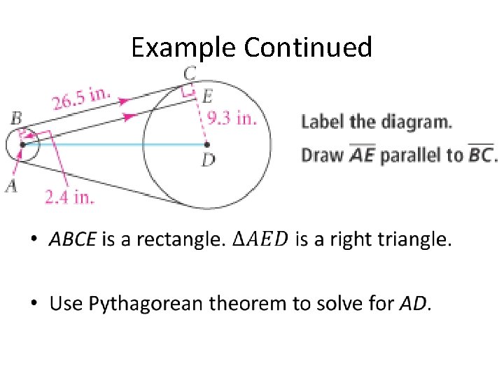 Example Continued • 