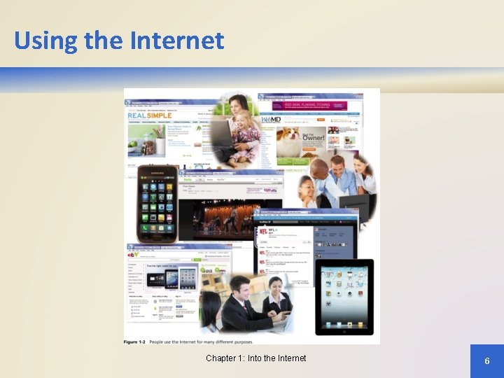 Using the Internet Chapter 1: Into the Internet 6 