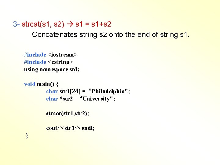 String in C Using Strings in C Programs