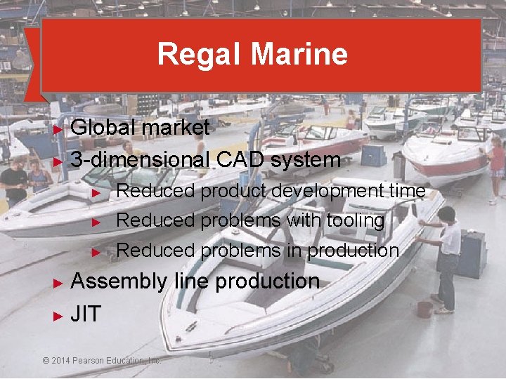 Regal Marine Global market ► 3 -dimensional CAD system ► ► Reduced product development