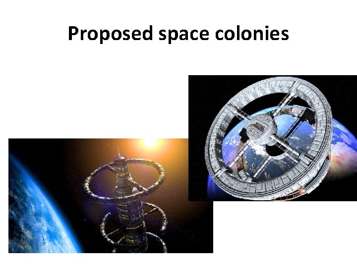 Proposed space colonies 