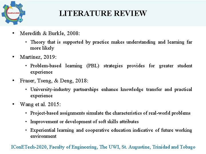 LITERATURE REVIEW • Meredith & Burkle, 2008: • Theory that is supported by practice LITERATURE REVIEW • Meredith & Burkle, 2008: • Theory that is supported by practice
