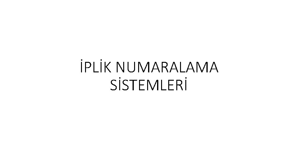 İPLİK NUMARALAMA SİSTEMLERİ 