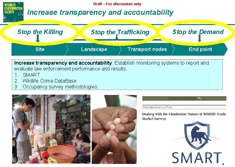 Draft – For discussion only Increase transparency and accountability Stop the Killing Site Stop