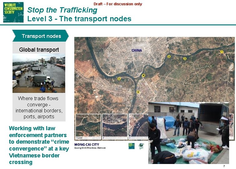 Draft – For discussion only Stop the Trafficking Level 3 - The transport nodes