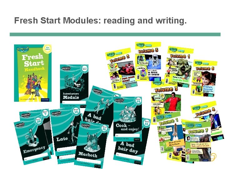 Fresh Start Modules: reading and writing. 