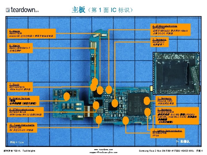 主板（第 1 面 IC 标识） 4 - STMicroelectronics #STOD 32 W 适用于 AMOLED 显示屏的