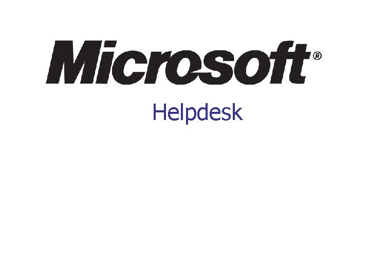 Helpdesk 