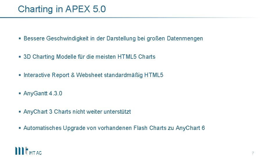 Charting in APEX 5. 0 § Bessere Geschwindigkeit in der Darstellung bei großen Datenmengen