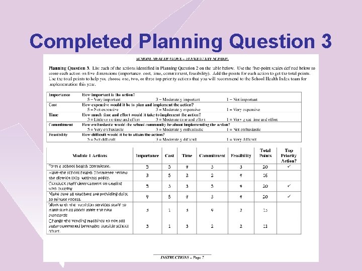 Completed Planning Question 3 