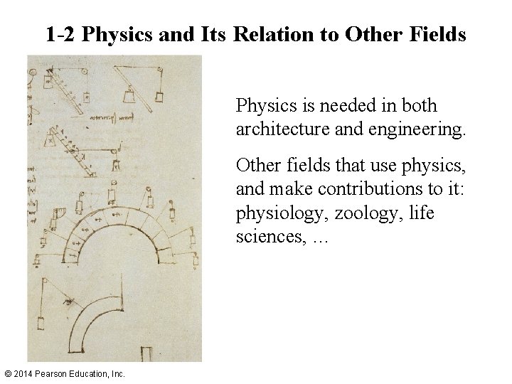 1 -2 Physics and Its Relation to Other Fields Physics is needed in both