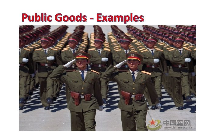 Public Goods - Examples 