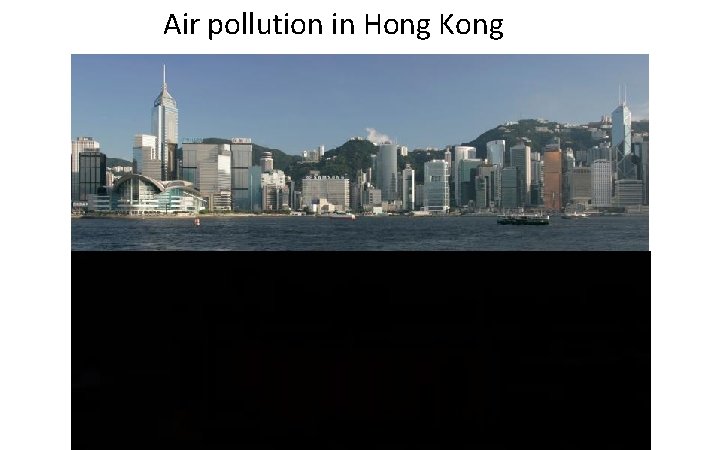 Air pollution in Hong Kong 