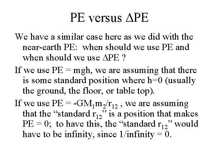 PE versus DPE We have a similar case here as we did with the