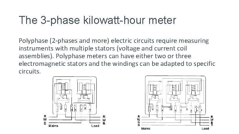 The 3 -phase kilowatt-hour meter Polyphase (2 -phases and more) electric circuits require measuring The 3 -phase kilowatt-hour meter Polyphase (2 -phases and more) electric circuits require measuring