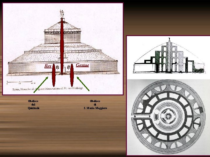 Res Obelisco del Quirinale Gestae Obelisco di S. Maria Maggiore 