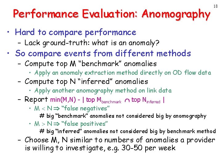 Performance Evaluation: Anomography 18 • Hard to compare performance – Lack ground-truth: what is