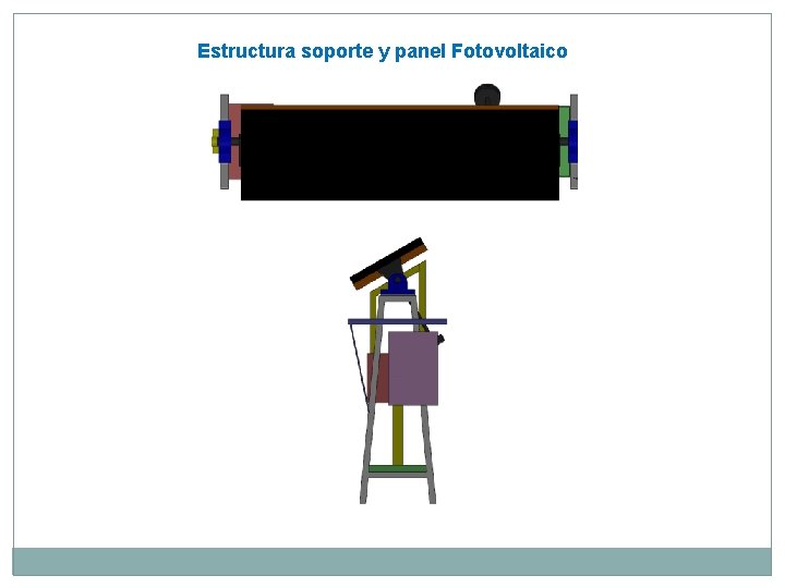 Estructura soporte y panel Fotovoltaico 