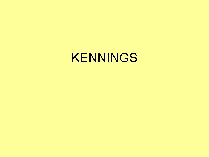 KENNINGS 