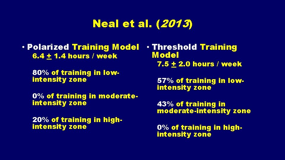 Neal et al. (2013) • Polarized Training Model • Threshold Training Model 6. 4