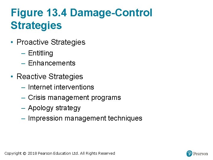 Figure 13. 4 Damage-Control Strategies • Proactive Strategies – Entitling – Enhancements • Reactive Figure 13. 4 Damage-Control Strategies • Proactive Strategies – Entitling – Enhancements • Reactive