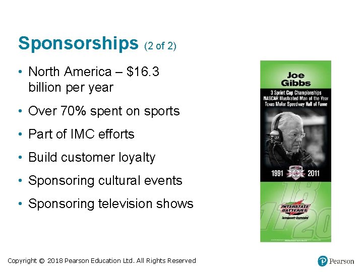 Sponsorships (2 of 2) • North America – $16. 3 billion per year • Sponsorships (2 of 2) • North America – $16. 3 billion per year •