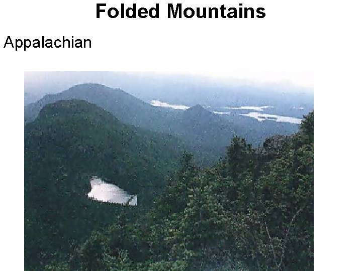 Folded Mountains Appalachian 