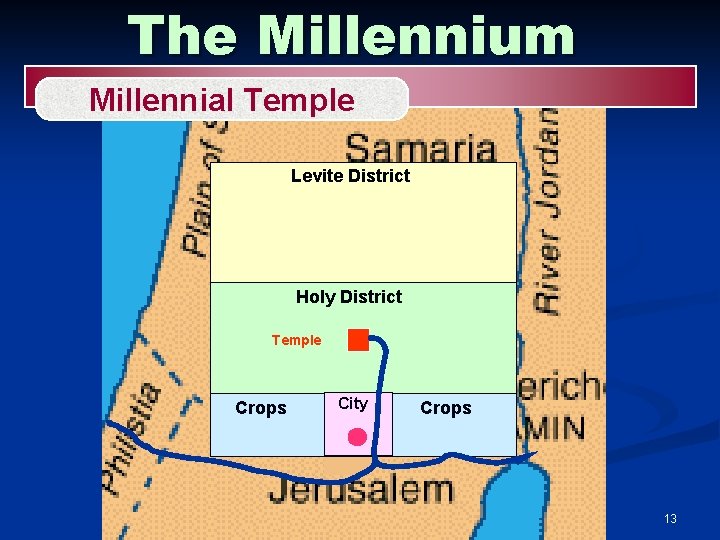 The Millennium Millennial Temple Levite District Holy District Temple Crops City Crops 13 