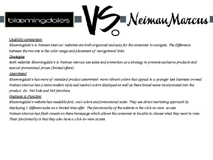 Neiman Marcus Vs Saks Fifth Avenue Estacey Cadorna