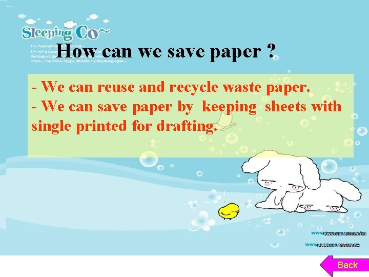 How can we ? How can we save /should. . . We can paper